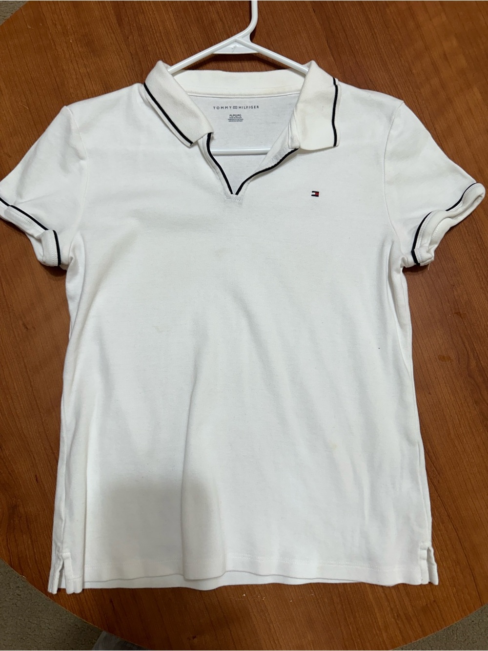 Tommy Hilfiger Cream Crewneck with Subtle Black Logo
